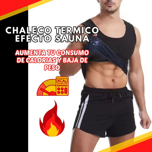 Chaleco Termico. Efecto Sauna que potencia el gasto de Calorías